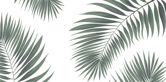 Tropical Green Palm Leaf Mural Wallpaper