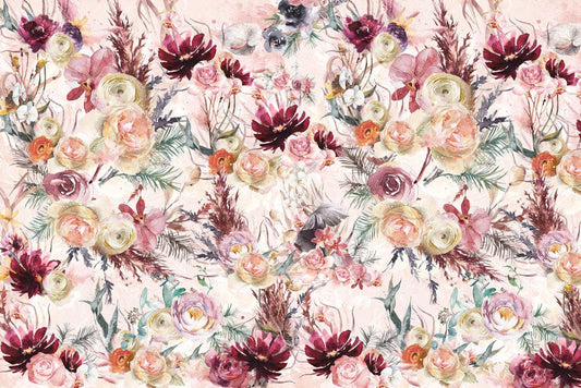 Vintage Floral Blossom Wall Mural