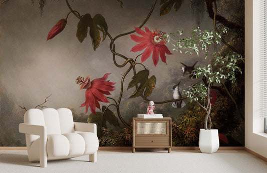 Passionflower Enchantment Mural Wallpaper