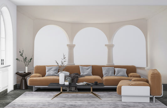 Timeless Archway Elegance Mural Wallpaper in living room
