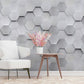 Brushed Metal Elegance Mural Wallpaper