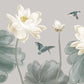 Elegant Lotus Floral Nature Mural Wallpaper