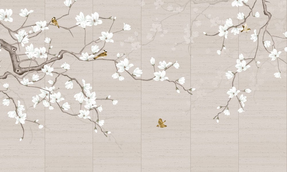 Pure Magnolia Blossom Wallpaper Mural
