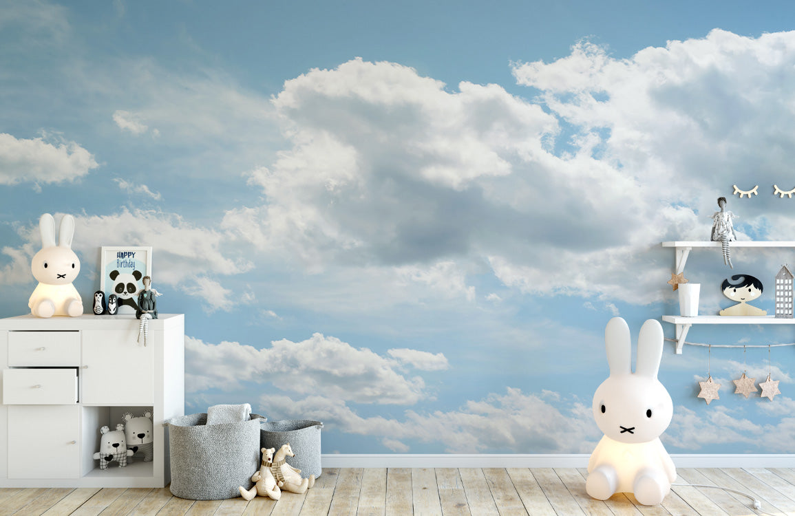 Gentle Breeze Cloudscape Mural Wallpaper