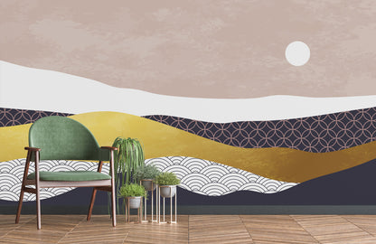 Fresh Oil Painting Forest Wallpaper Mural