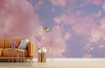 Pink Cloud Whisper Mural Wallpaper