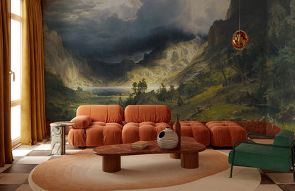 Majestic Mountain Valley Mural Wallpaper