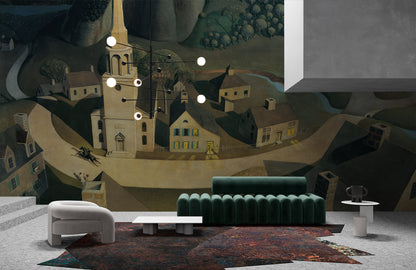 Papier Peint Panoramique Art Graphique Chevauché