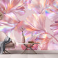 Iridescent Petal Symphony Mural Wallpaper