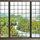 Serene Landscape Window View Mural Wallpaper