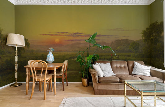 Maestoso Muro in Marmo Dorato Wallpaper