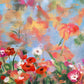 Paint Flowers Wallpaper Mural, an Original Design for Interior Home Decoration