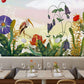 Decorative Mural Wallpaper Featuring Dancing Flowers for the Restaurant