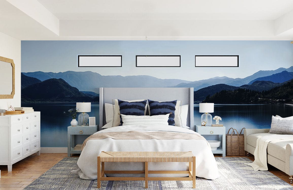 Serene Lake Mountain View Mural Wallpaper