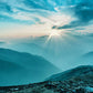 Sunrise Mountain Landscape Wall Mural