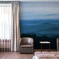 Ombre Blue Mountain Landscape Mural Wallpaper