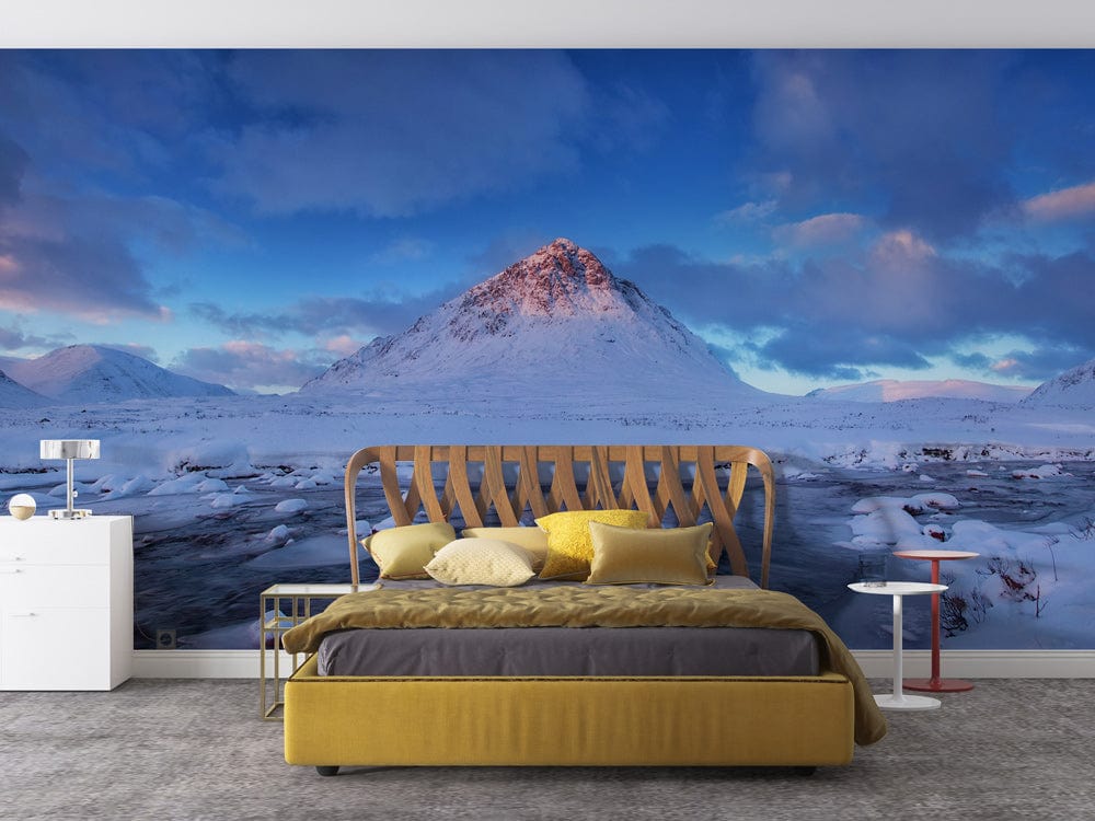 Ice Age Mountain Landscape Wall Mural