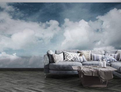 Moody Cloudscape Horizon Mural Wallpaper