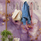 Floral Serenity Bliss Mural Wallpaper in entryway