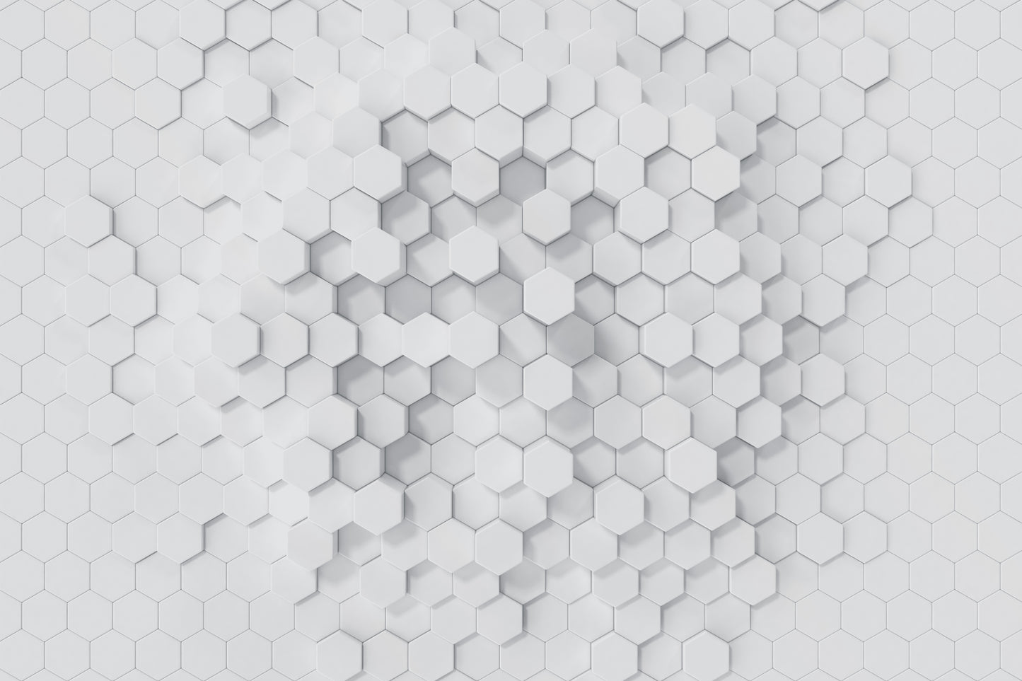 Hexagonal Serenity Mural Wallpaper