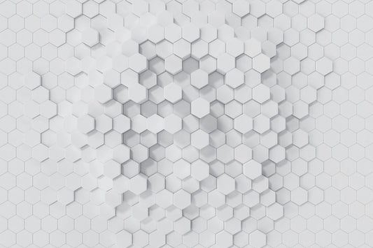 Hexagonal Serenity Mural Wallpaper