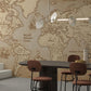 Vintage World Map Nautical Wallpaper