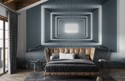 Endless Modern Path Mural Wallpaper in bedroom