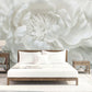 White Floral Elegance Mural Wallpaper