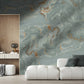 Azure Harmony Marble Mural Wallpaper