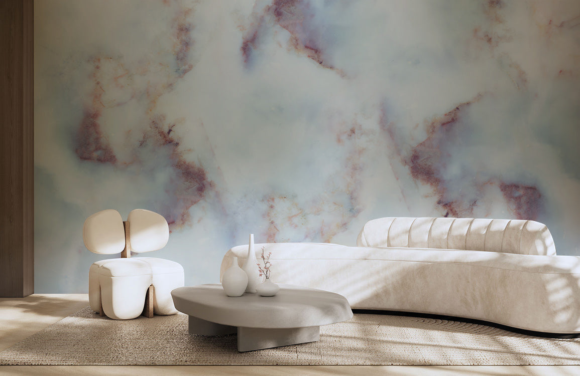 Blush Quartz Marble Mural Wallpaper