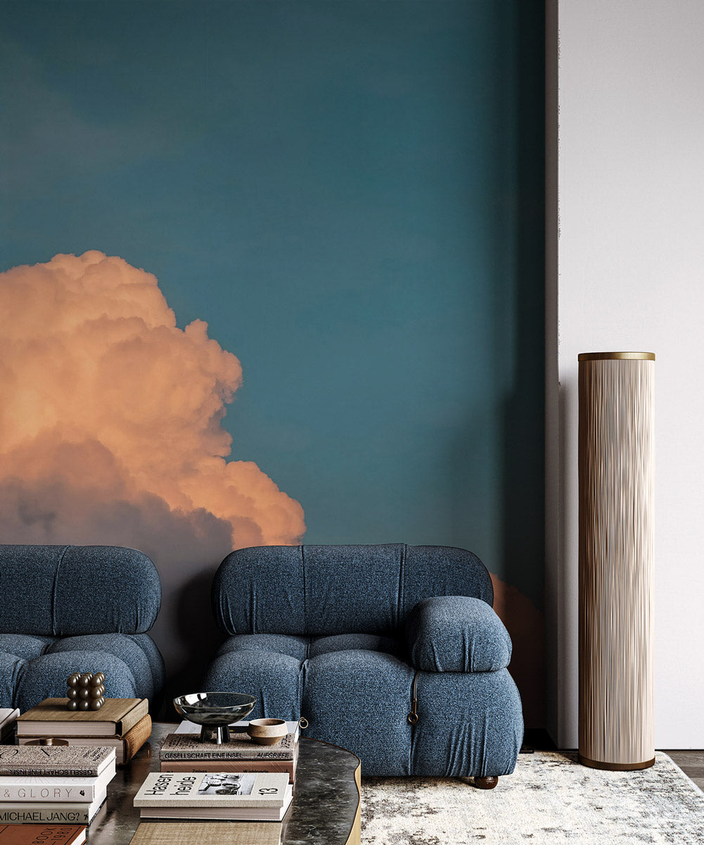 Dusky Ember Clouds Mural Wallpaper