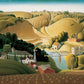 Whimsical Country Scene Mural Wallpaper