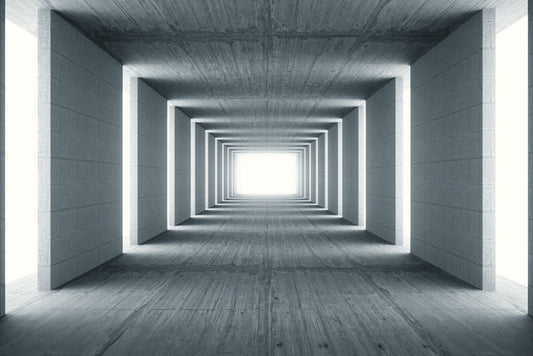 Endless Modern Path Mural Wallpaper in hallway