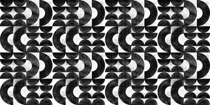 Geometric Crescent Flow Mural Wallpaper