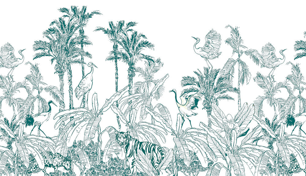 Tropical Wilderness Harmony Mural Wallpaper