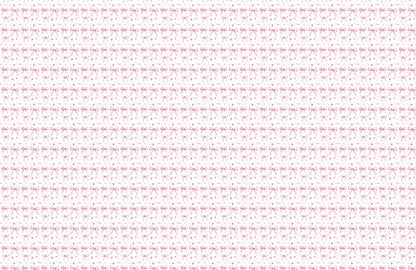 Lovely Bow and Heart Mural Wallpaper