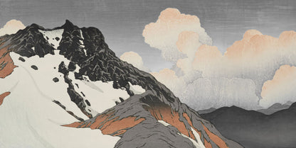 Ethereal Mountain Clouds Mural Wallpaper