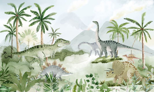 Prehistoric Adventure Mural Wallpaper