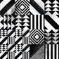 Bold Geometric Contrast Mural Wallpaper