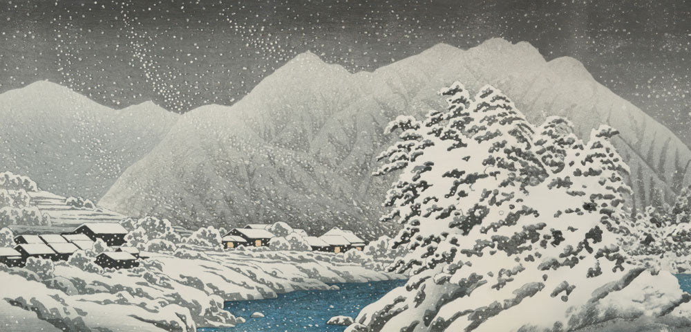 Snowy Mountain Winter Mural Wallpaper