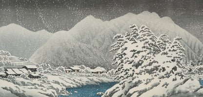 Snowy Mountain Winter Mural Wallpaper
