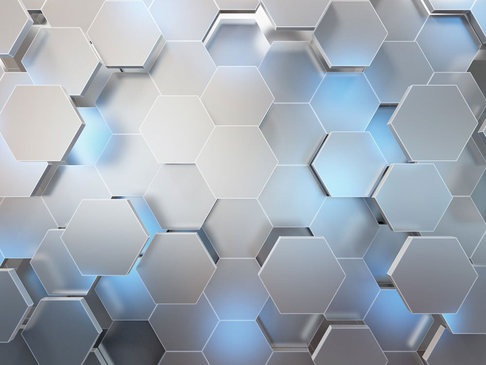 Hexagon Harmony Mural Wallpaper