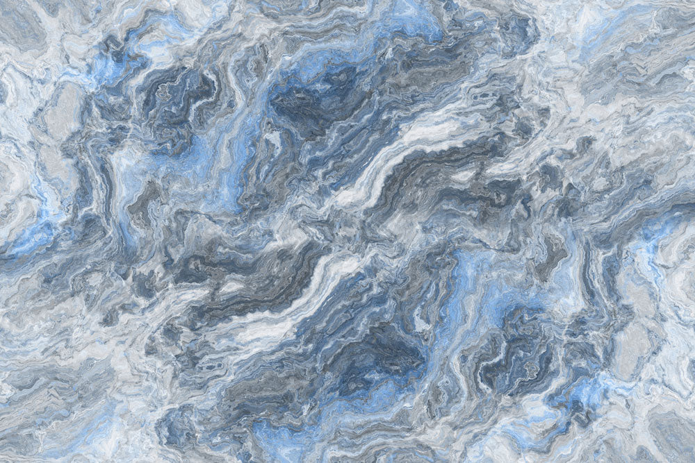 Blue Horizon Marble Mural Wallpaper