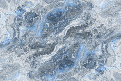 Blue Horizon Marble Mural Wallpaper