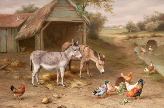 Rustic Farmyard Charm Mural Wallpaper