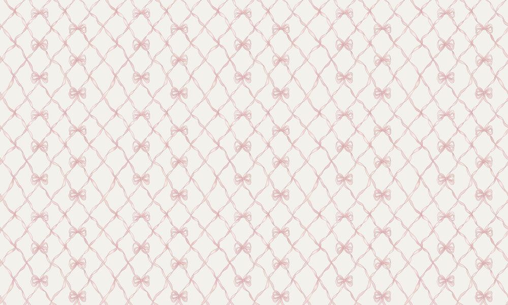 Lattice Bow Mural Wallpaper