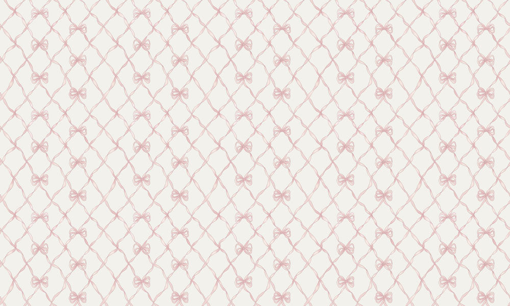 Lattice Bow Mural Wallpaper