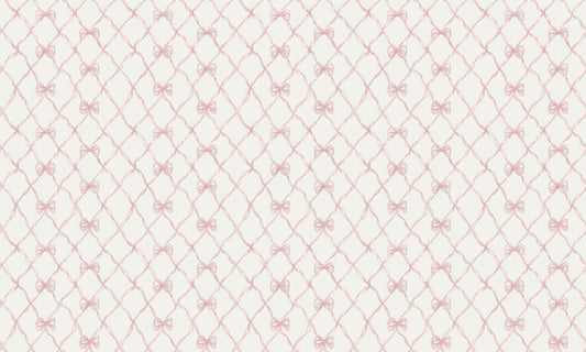 Lattice Bow Mural Wallpaper