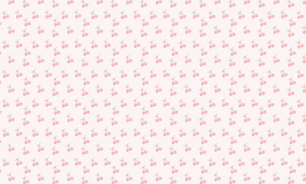 Heart Cherry Mural Wallpaper