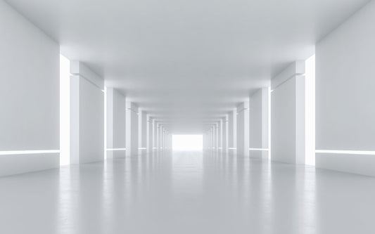 Endless Corridor Perspective Mural Wallpaper